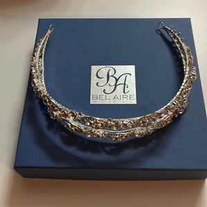 Bridal Headpiece - Bel Aire Bridal Double Row Rhinestone & Marquise Headband